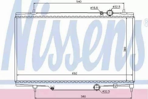 NISSENS 61297 Радиатор в наличии Павлоград