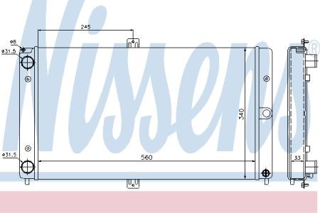 623552 NISSENS Радиатор купить в Тернополь
