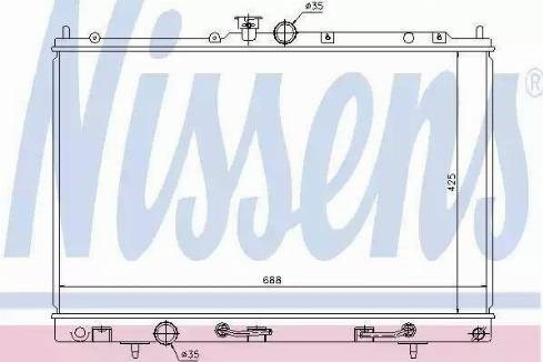 Радиатор основной 62893 NISSENS
