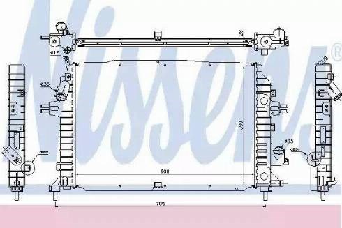 Радиатор 630705 NISSENS