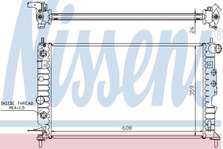 NISSENS 630771 Радиатор в наличии Винница
