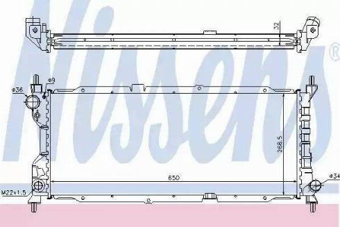 Радиатор основной 63286A NISSENS
