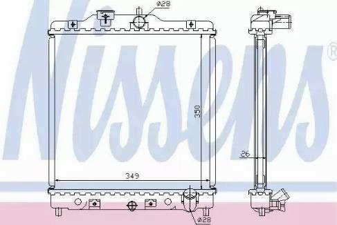 Радиатор 63310A NISSENS
