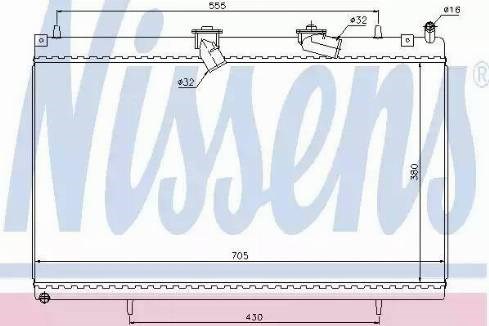 NISSENS 63619 Радиатор охлаждения двигателя в наличии Ужгород