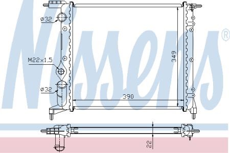 Радиатор 639271 NISSENS