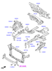 Панель передня hyundai santa fe dm 12-18, grand santa fe 12-18 641012W200