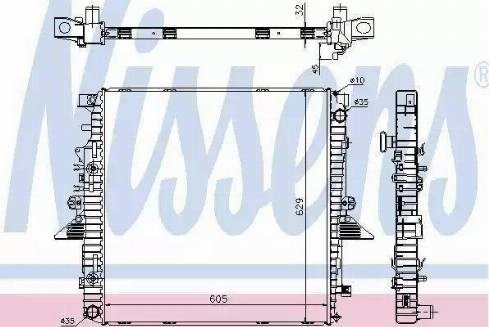 Радиатор охлаждения 64320A NISSENS