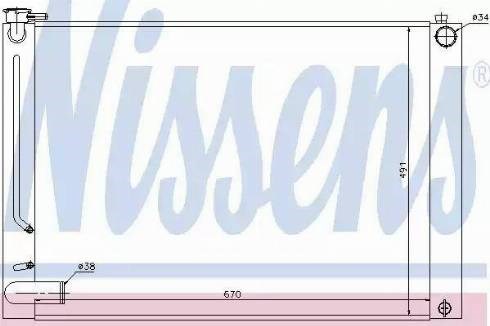 Радиатор охлаждения 64660 NISSENS