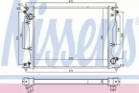 Радиатор основной 646904 NISSENS