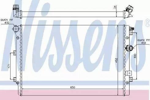 Радиатор 65015 NISSENS