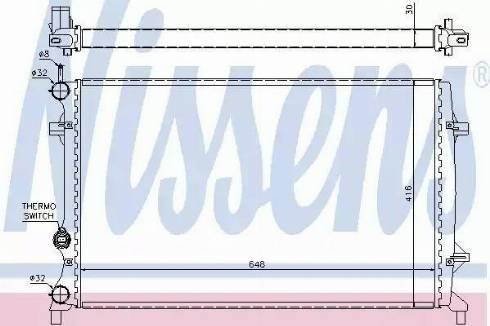NISSENS 65296 Радиатор в наличии Житомир