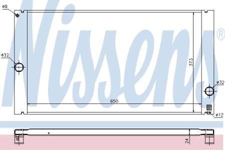 NISSENS 65614 Радиатор охлаждения двигателя в наличии Чернигов