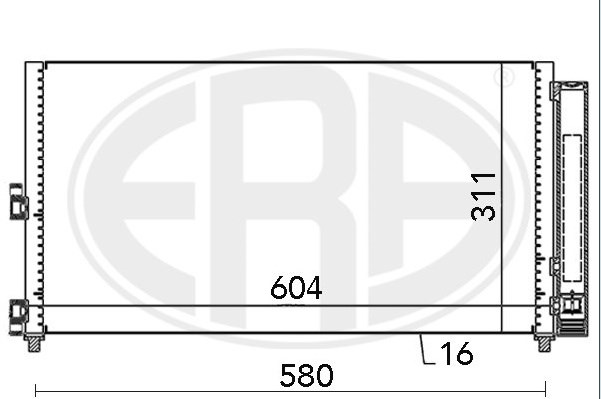 Конденсатор кондиционера 667000 ERA