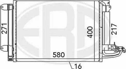 Конденсатор системы охлаждения 667003 ERA