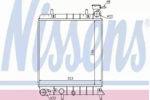 67022 NISSENS Радиатор купить в Ровно