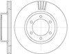 Диск тормозной передний 670610 ROAD HOUSE
