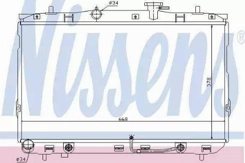 67489 NISSENS Радиатор купить в Одесса