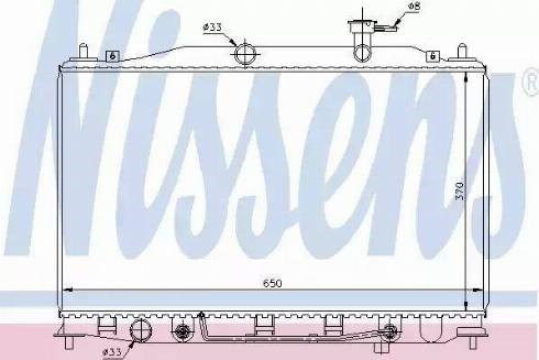 Радиатор 67503 NISSENS