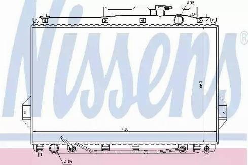 Радиатор основной 67527 NISSENS