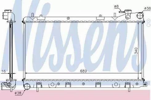 Радиатор 67704A NISSENS