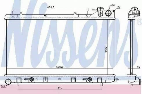 Радиатор основной 67747 NISSENS