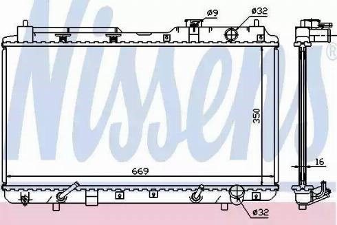 681021 NISSENS Радиатор купить в Хмельницкий