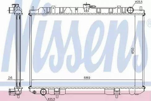 Радиатор системы охлаждения двигателя Ниссан Икс-Трейл