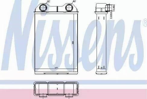Радиатор отопителя 70808 NISSENS