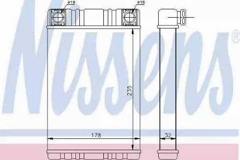 NISSENS 72028 Радиатор печки (отопителя) в наличии Хмельницкий