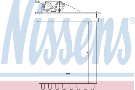 72040 NISSENS Радиатор печки (отопителя) задний купить в Украина