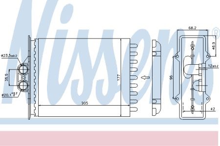 72657 NISSENS Радиатор печки (отопителя) купить в Ирпень