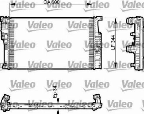 Радиатор охлаждения 735493 VALEO