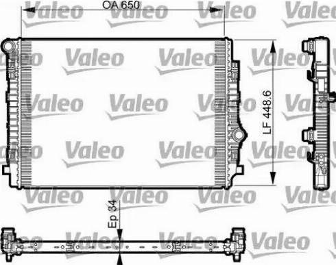 Радиатор 735549 VALEO