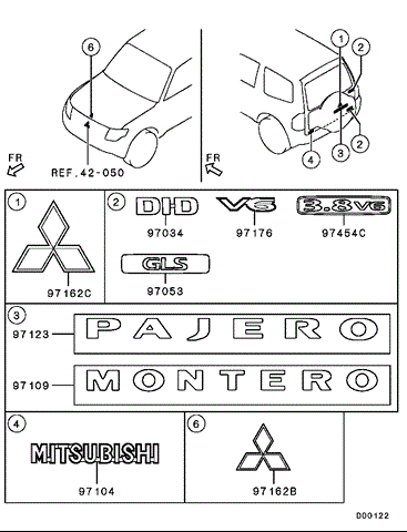 MITSUBISHI 7415A479 Эмблема крышки багажника (фирменный значок) в наличии Хмельницкий
