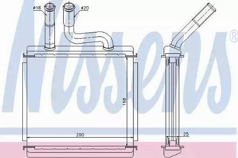 NISSENS 76507 Радиатор печки в наличии Днепр