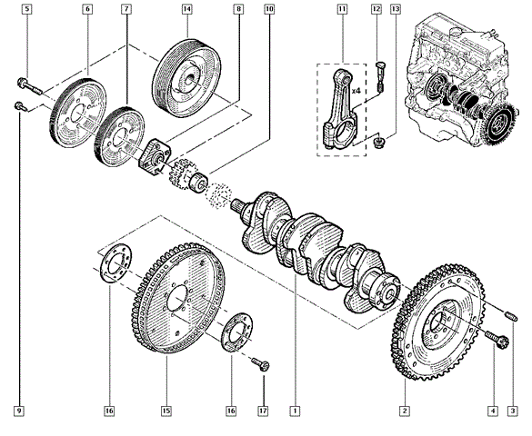 7700111627 renault маховик акпп