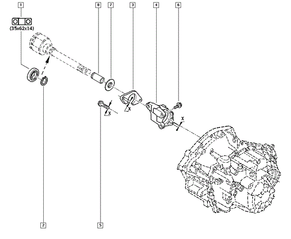 7701071133 RENAULT Подвесной подшипник передней полуоси купить в Черновцы