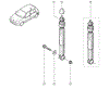 Амортизатор задний 7701479314 RENAULT
