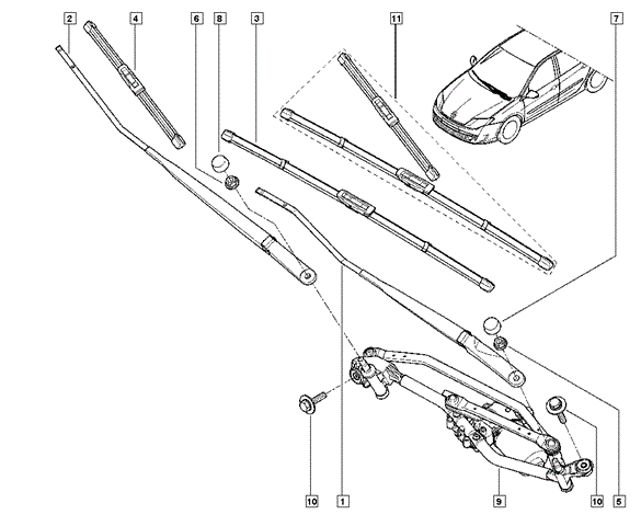 7711424718 RENAULT Щетки стеклоочистителя купить в Черкассы