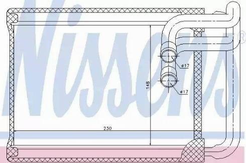 Радиатор отопителя 77622 NISSENS