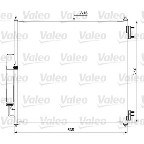 Радиатор системы охлаждения кондиционера 814053 VALEO