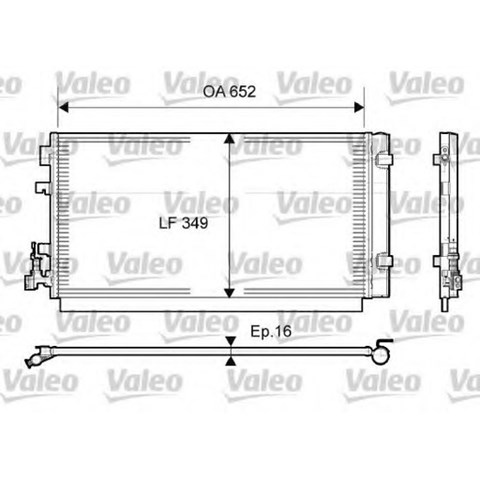 VALEO 814094 Радиатор кондиционера в наличии Каменское