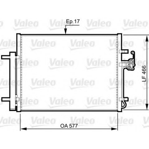 VALEO 814360 Радиатор кондиционера в наличии Каменское
