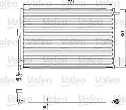 VALEO 814379 Радиатор кондиционера в наличии Павлоград