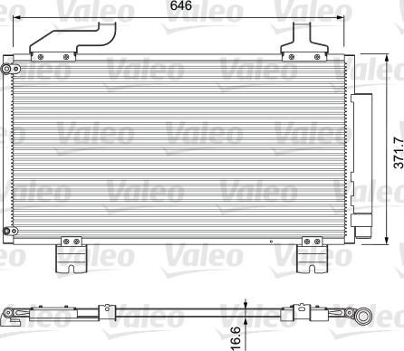 Конденсатор кондиционера 814417 VALEO