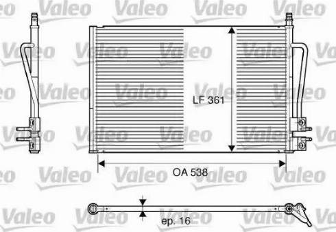 VALEO 817664 Радиатор кондиционера в наличии Ужгород