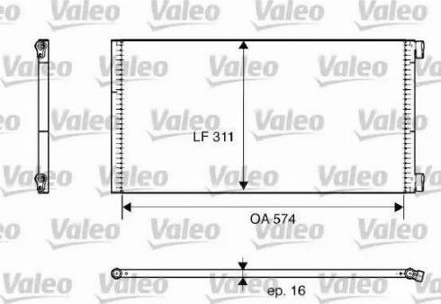 817684 VALEO Радиатор кондиционера купить в Ужгород