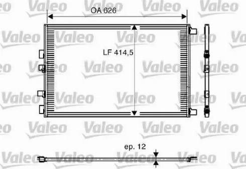818002 VALEO Радиатор кондиционера купить в Ужгород