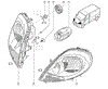 Вставка фары левой 8200701352 RENAULT