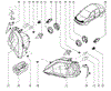 Фара дальнего света в сборе 8200744753 RENAULT